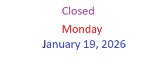 Closed January 19, 2026