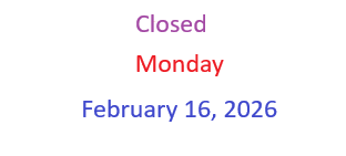 Closed February 16, 2026